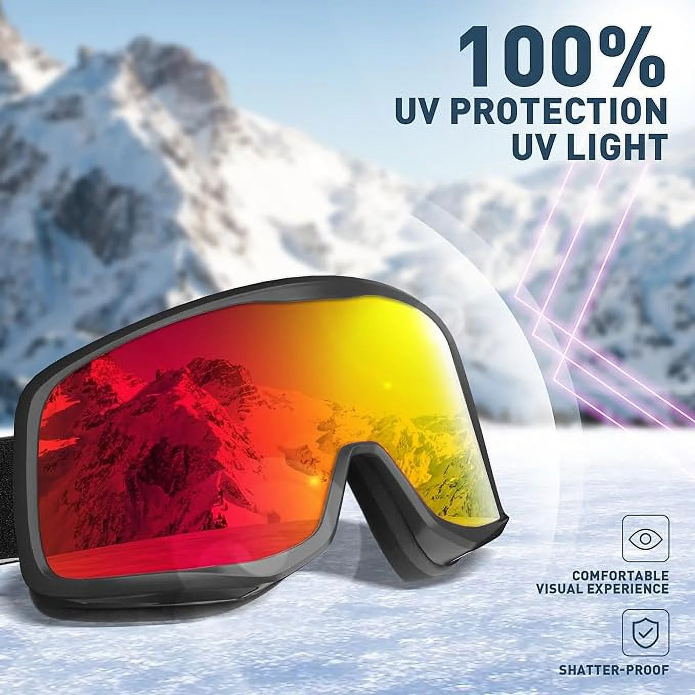 Ski Goggles OTG for Men, Women & Youth T47593