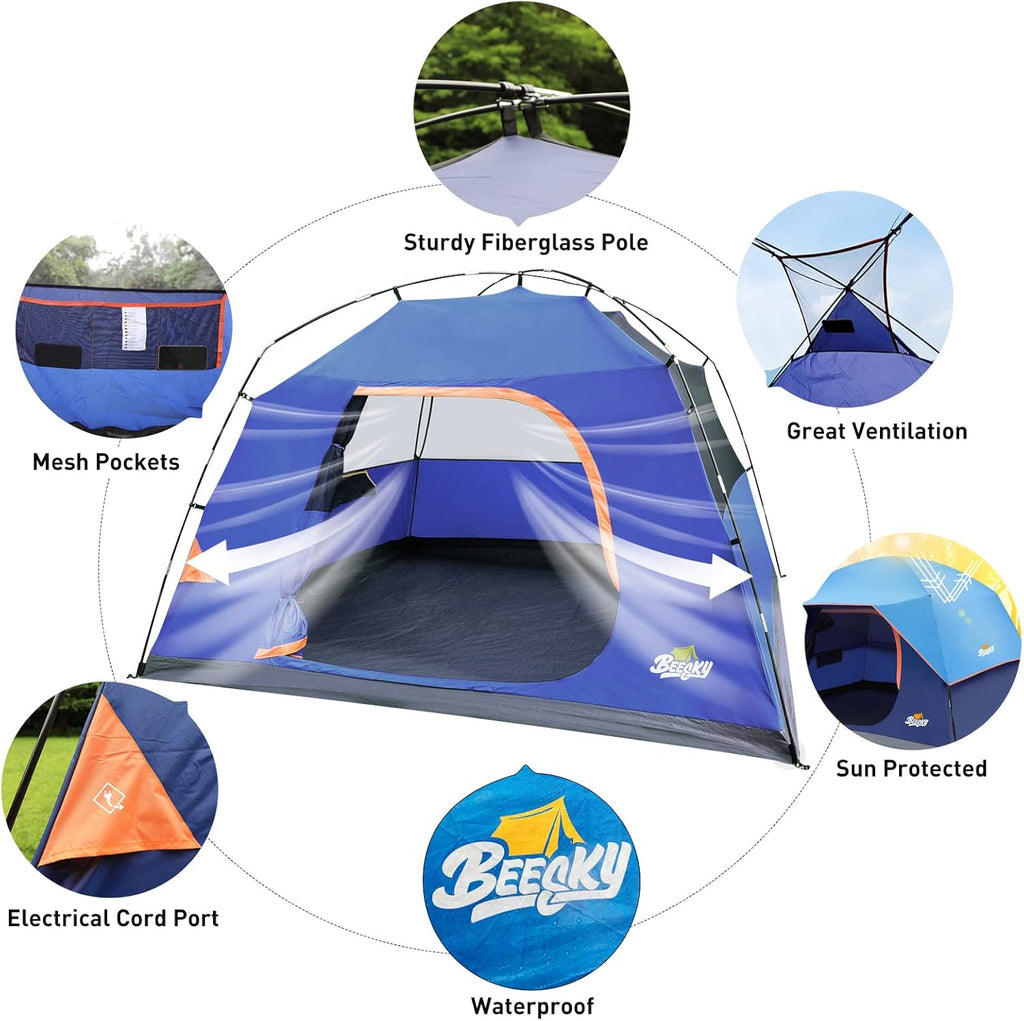8 Person Waterproof Dome Tent with Carry Bag I269