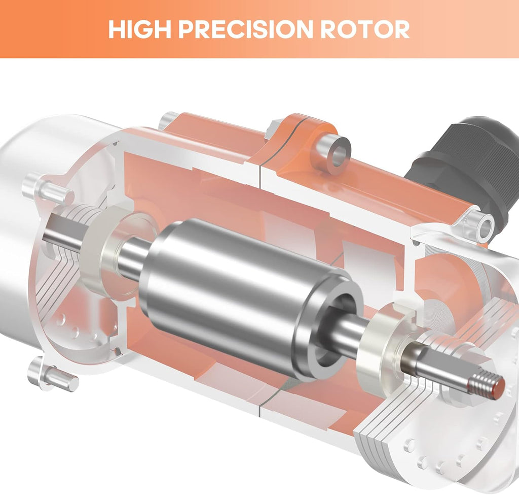 80W Concrete Vibrator Vibration Motor Single Phase AC 110V 3600RPM Aluminum Alloy Case Electric Vibrating Vibrators for Shaker Table E453344