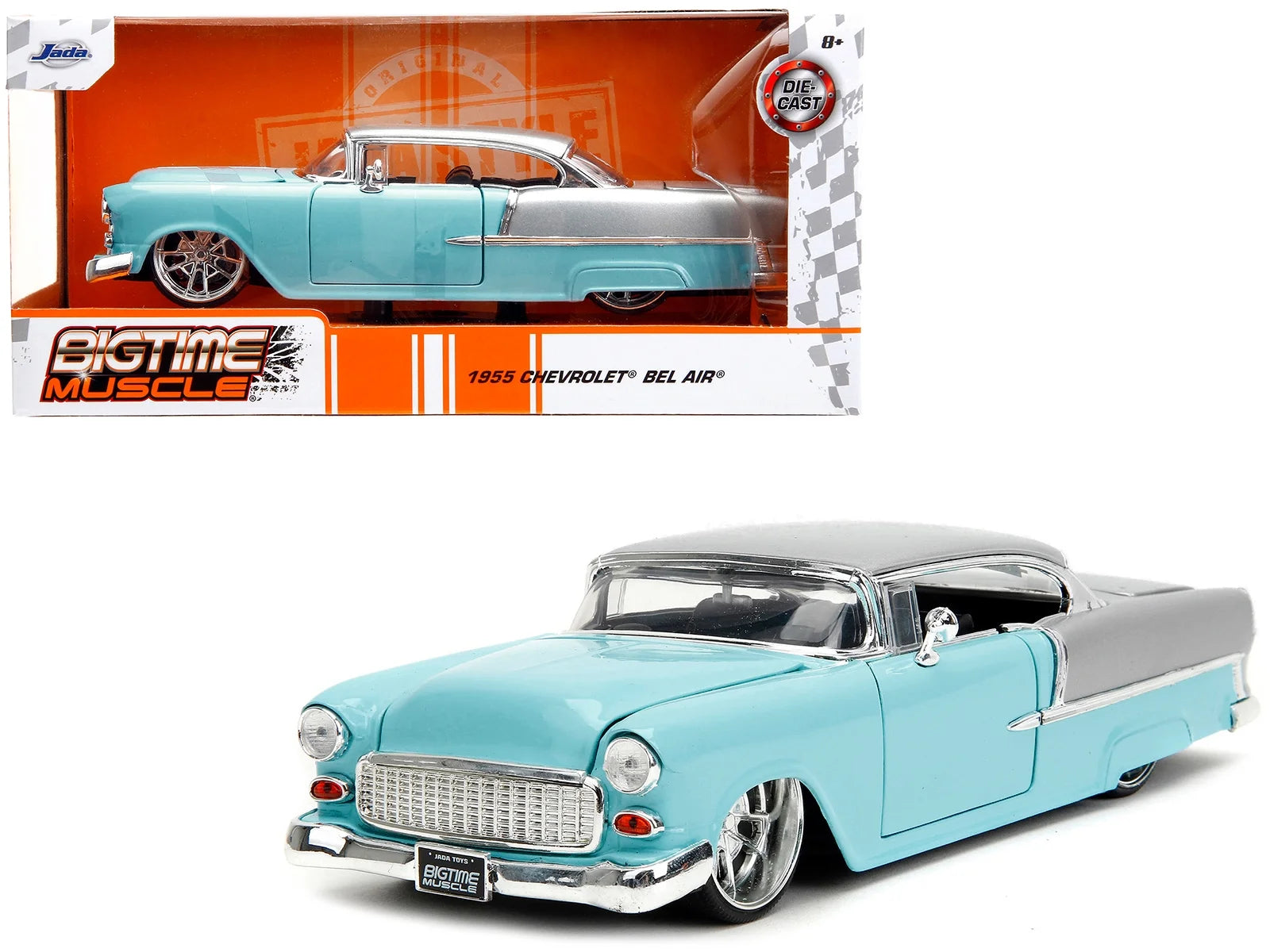 1/24 Diecast 1955 Chevrolet Bel Air Model Car B556771