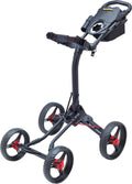Matte Black Red Push Cart R53943