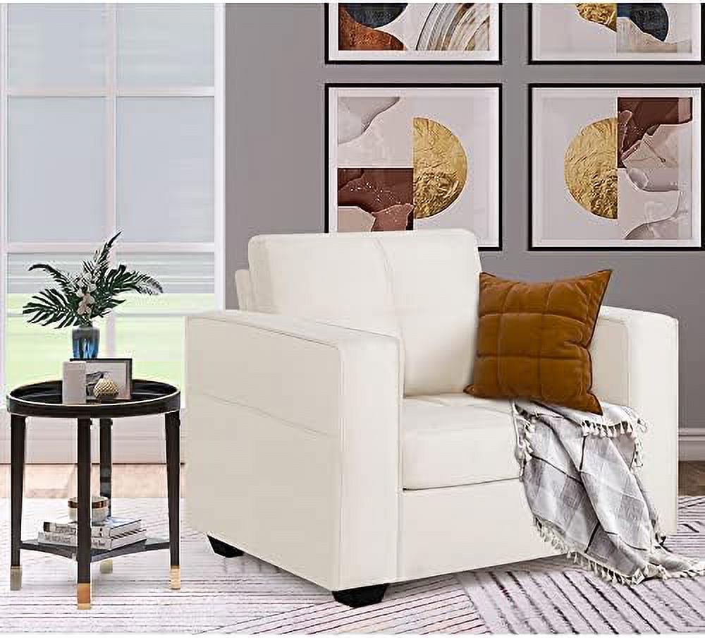 Cream Beige Tufted Accent Chair O642