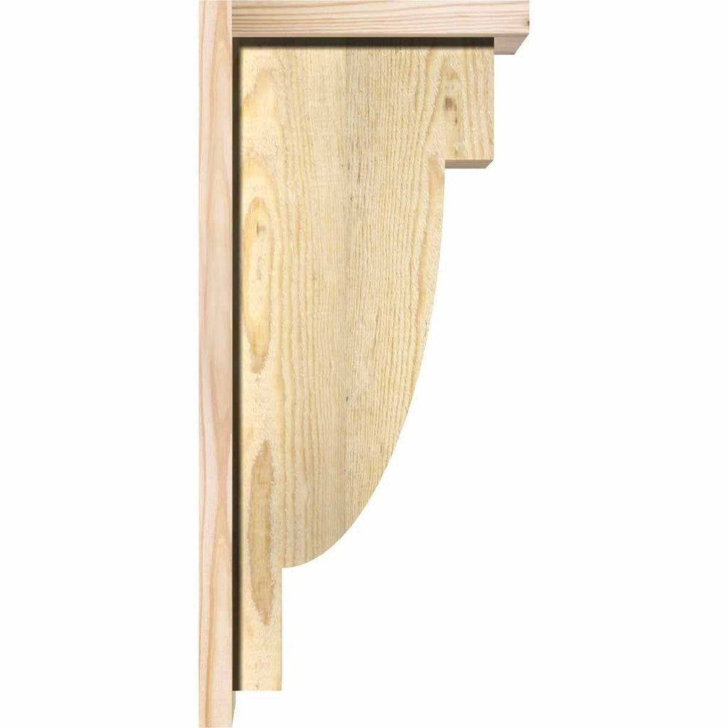 Alpine Rough Sawn Corbel with Backplate, Douglas Fir Y699