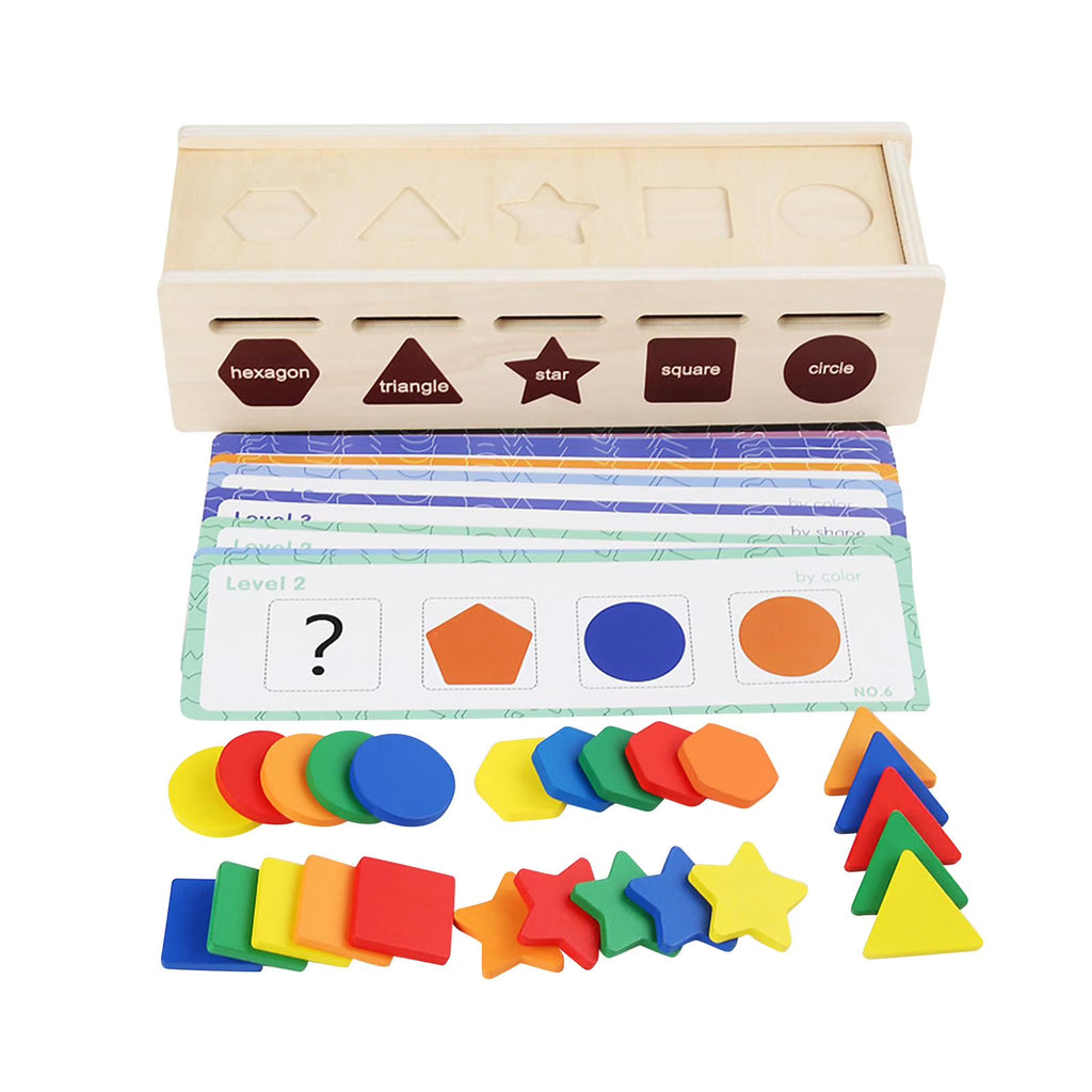 Montessori Geometric Matching Blocks Activity Toy H988