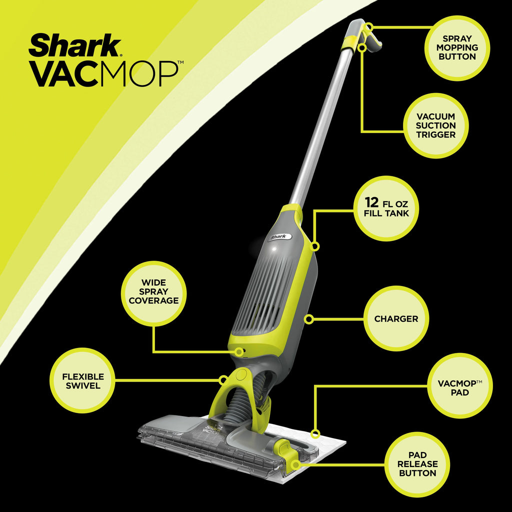 Cordless Hard Floor Vacuum Mop with Disposable Pads S546403