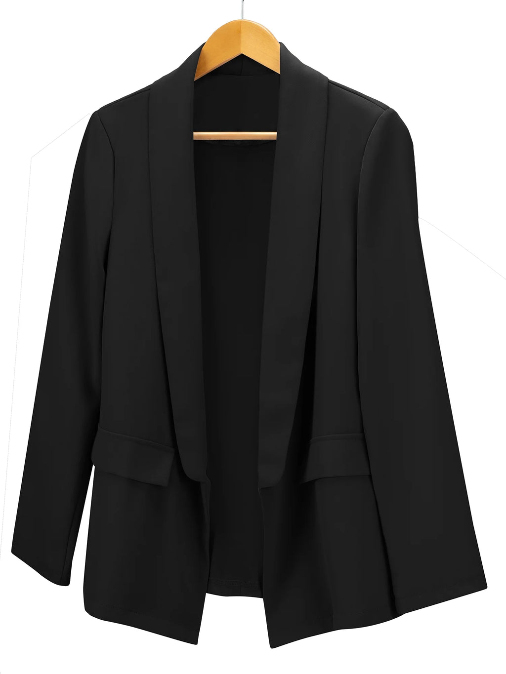 Vintage Women Casual Suit Blazer Long Sleeve Open Front Jacket Coat Autumn Solid Slim Fit P6912