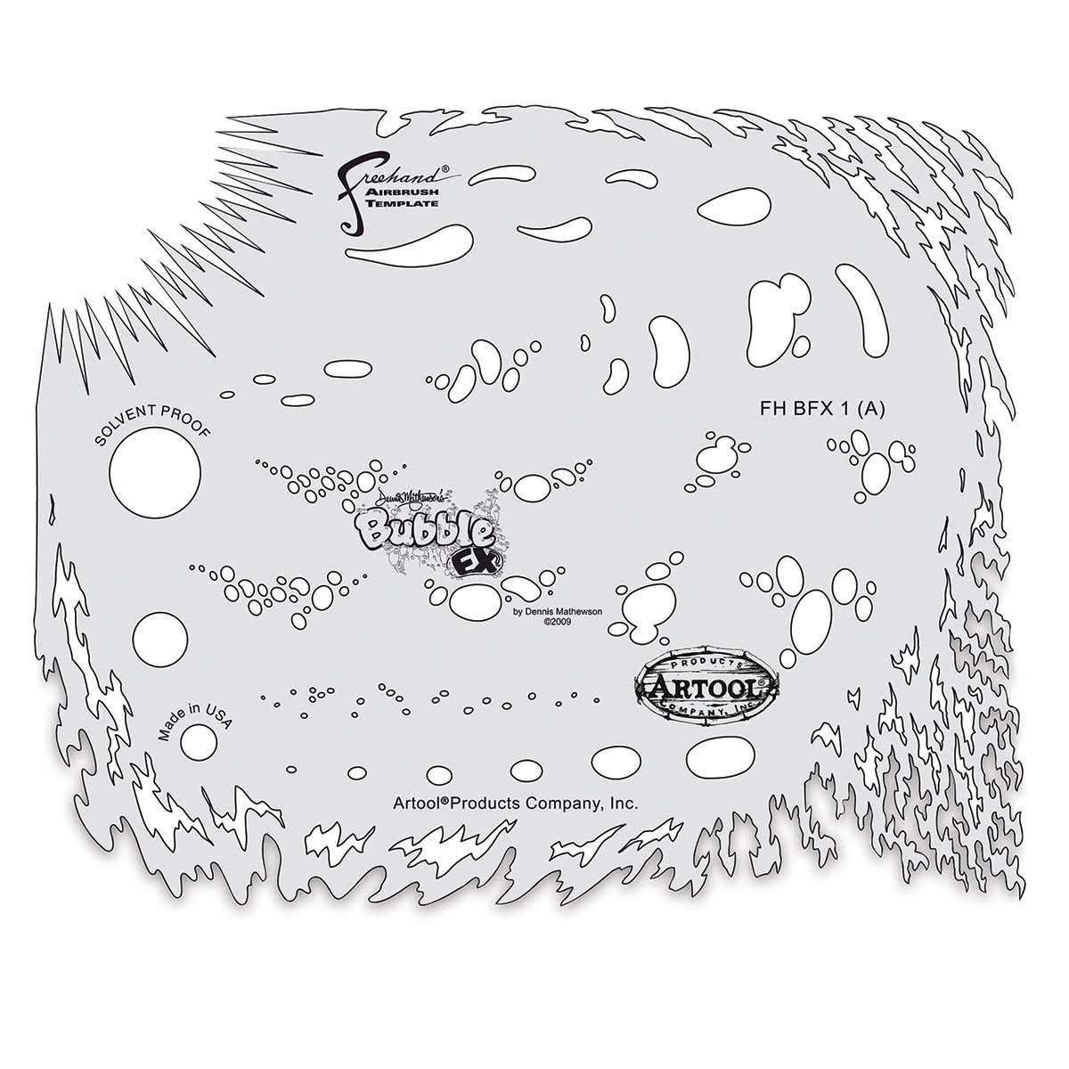 Bubble Airbrush Template Set Y380587