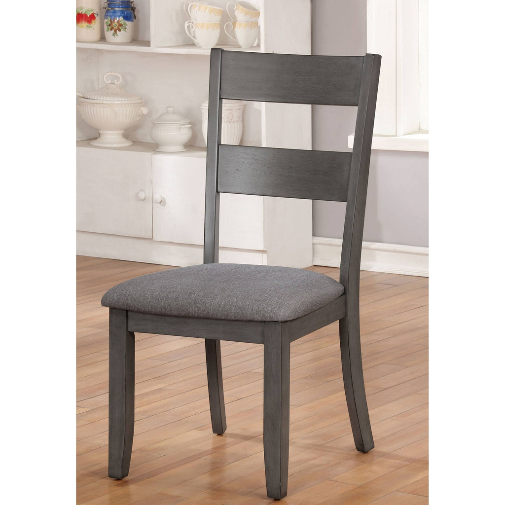 Grey Ladder Back Side Chair (Set of 2) J97593