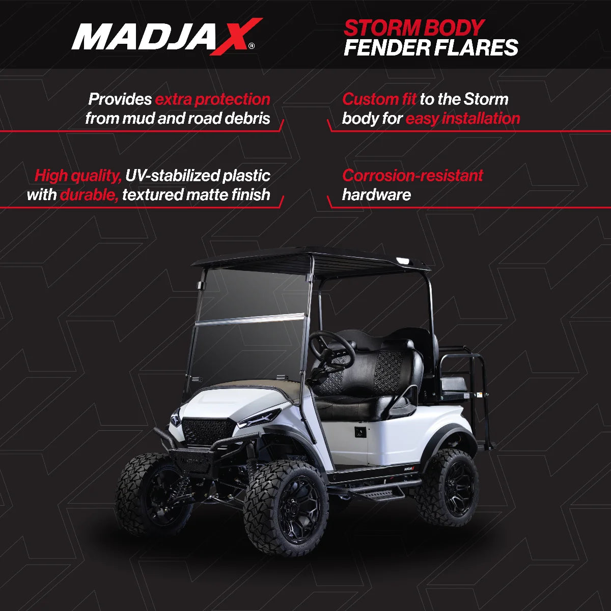 Fender Flare Set for Golf Cart A5758