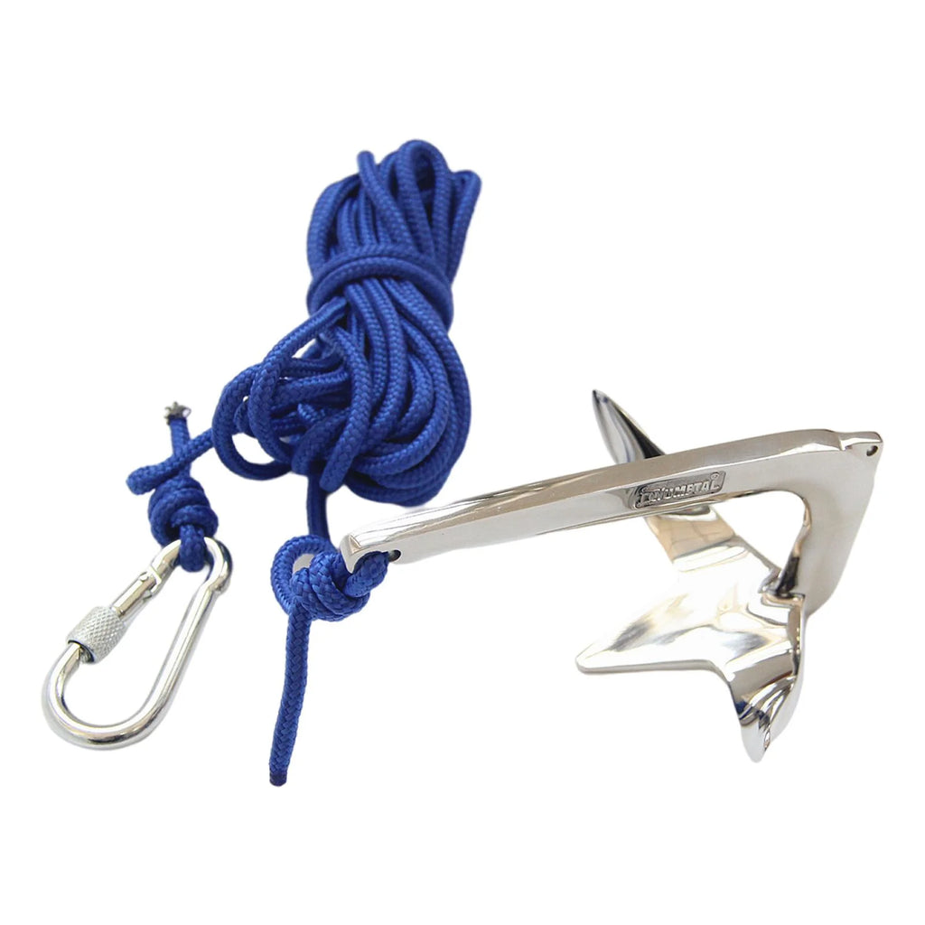 Boat Anchor with 5M Rope Kayak Anchor Accessories C5384