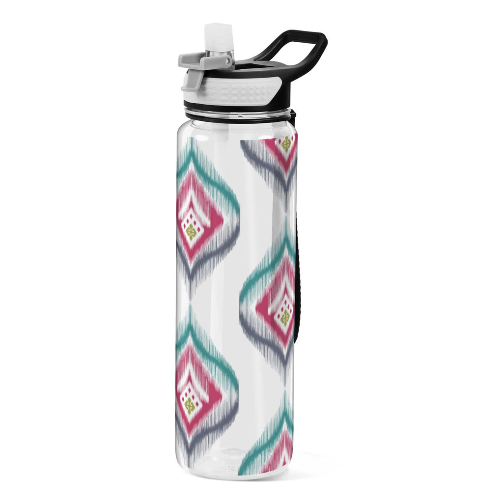 Clear 32oz Tritan Sports Water Bottle with Straw C385