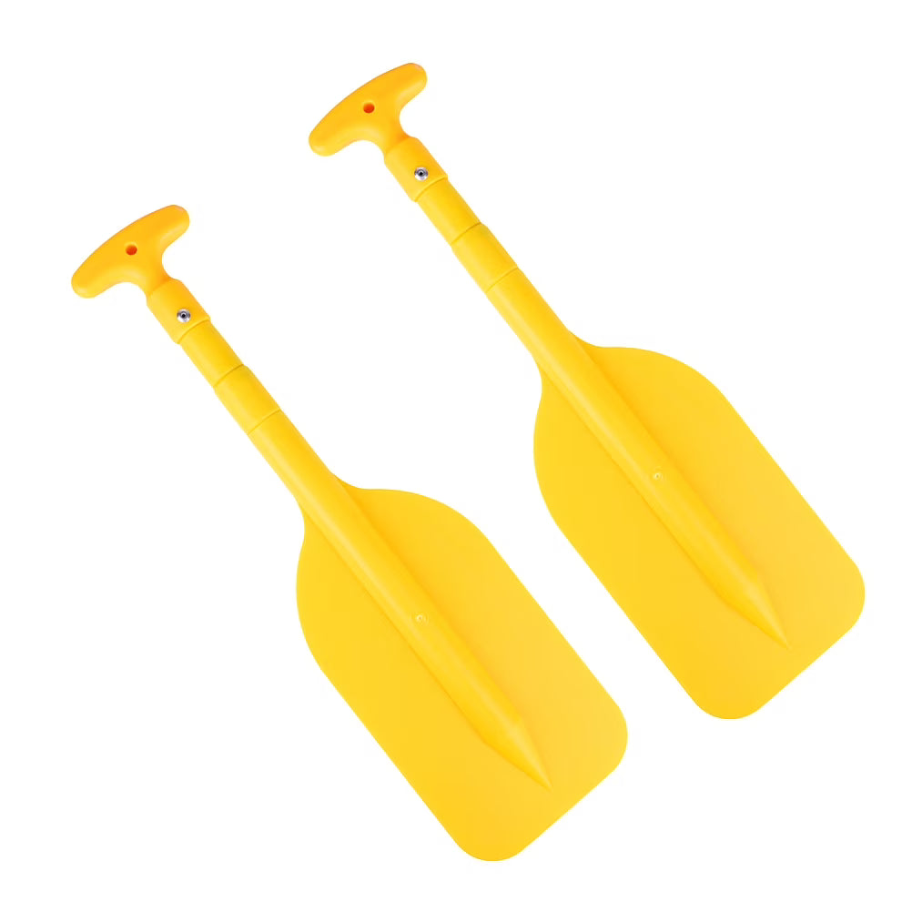 2 Pcs Aluminum Alloy Double Ended Collapsible Kayak Paddle T305907