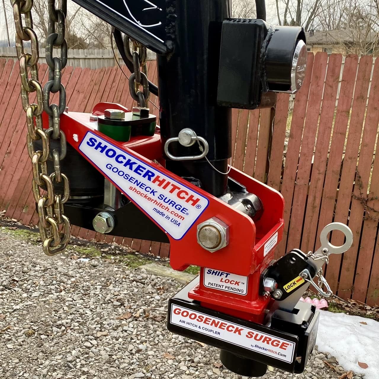 Gooseneck Air Hitch & Coupler, Round 4" Blank No Pin 30K SL J860