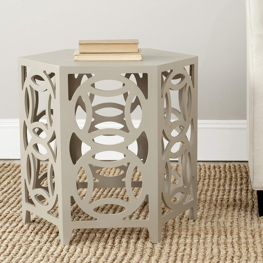 Pearl Blue Grey Side Table Y9838