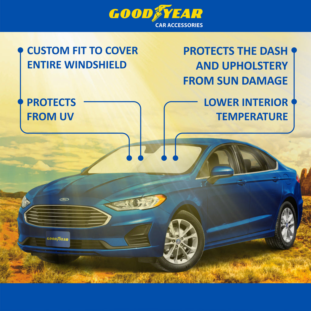 Foldable Windshield Sun Shade for Car Front Window X40685