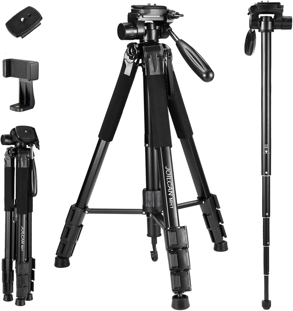 72-Inch Aluminum Tripod with 2 Quick Release Plates and Carrying Case B1192