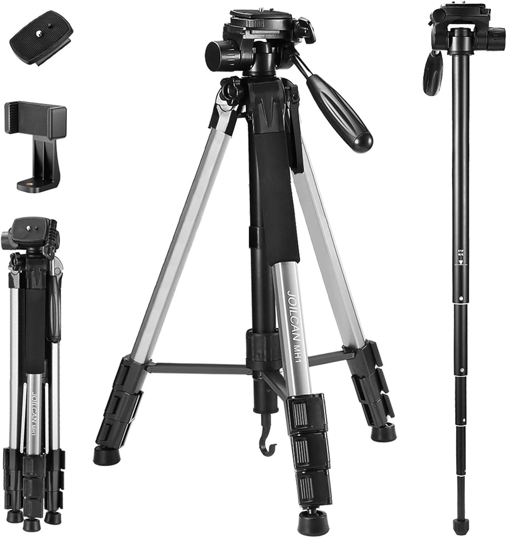 72-Inch Aluminum Tripod with 2 Quick Release Plates and Carrying Case B1192
