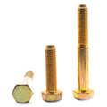 22 x 6x22 Coarse Thread Grade 8 Hex Cap Screw Alloy Steel Yellow Zinc Plated P923645