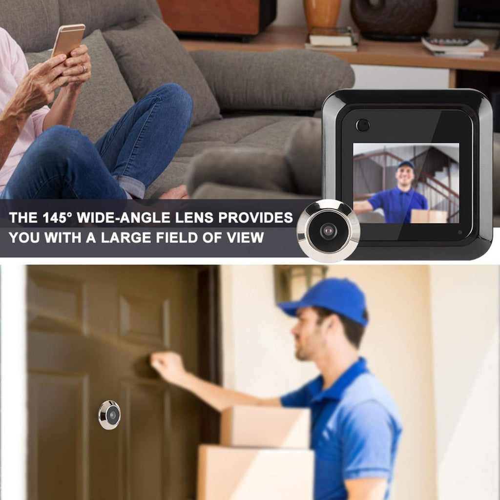 145° Wide-Angle Digital Door Peephole Camera with 2.4in LCD B4697