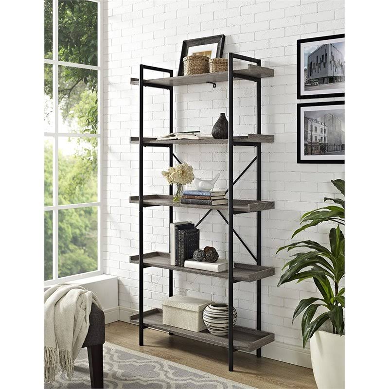 5 Shelf Bookcase in Driftwood X79174