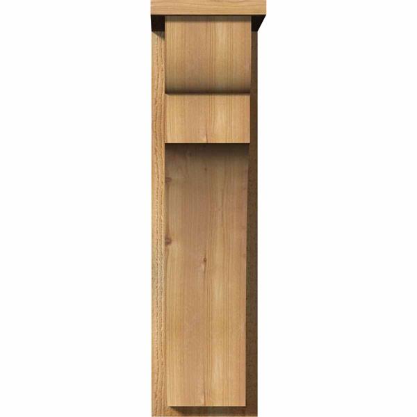 Rough Sawn Corbel with Backplate, Western Red Cedar J257