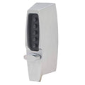 Metal Mechanical Pushbutton Auxiliary Lock with Thumbturn, 25mm Tubular Deadbolt Y182