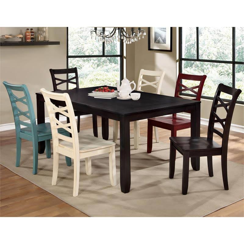 Red and Blue Dining Chair Set of 2 T427263
