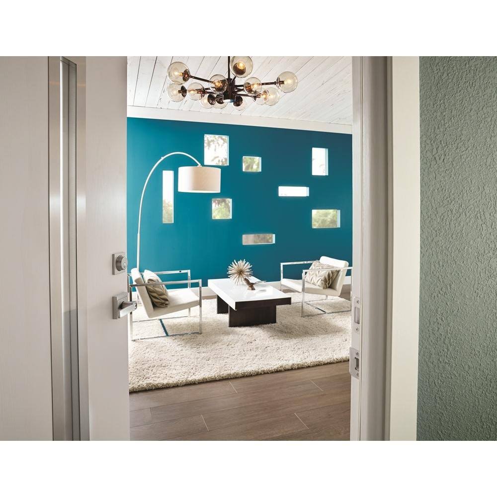 Satin Nickel Keyed Entry Lever Lock I9557