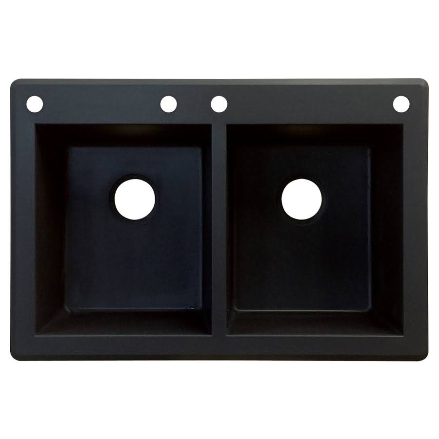 Black Drop-In Kitchen Sink D749865