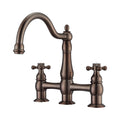 Oil Rubbed Bronze Bathroom Faucet with Cross Handles J800