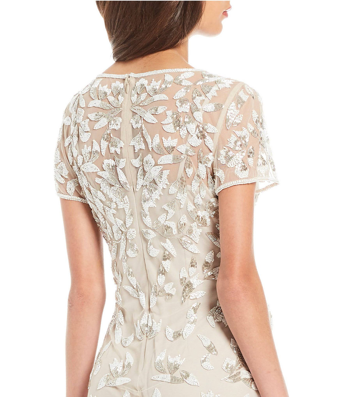 Beaded Godet Gown U9938