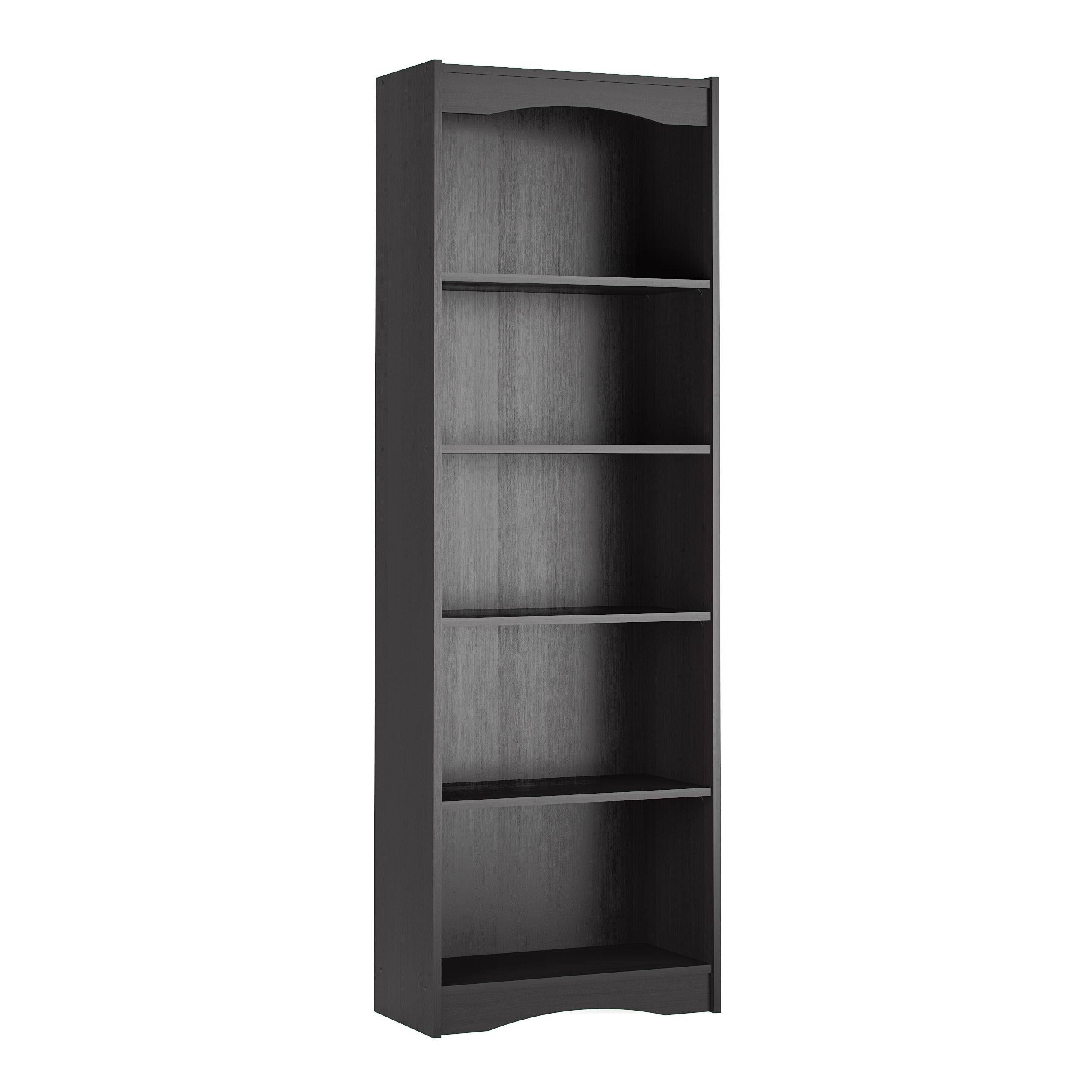 Midnight Black 72-Inch Bookcase E885