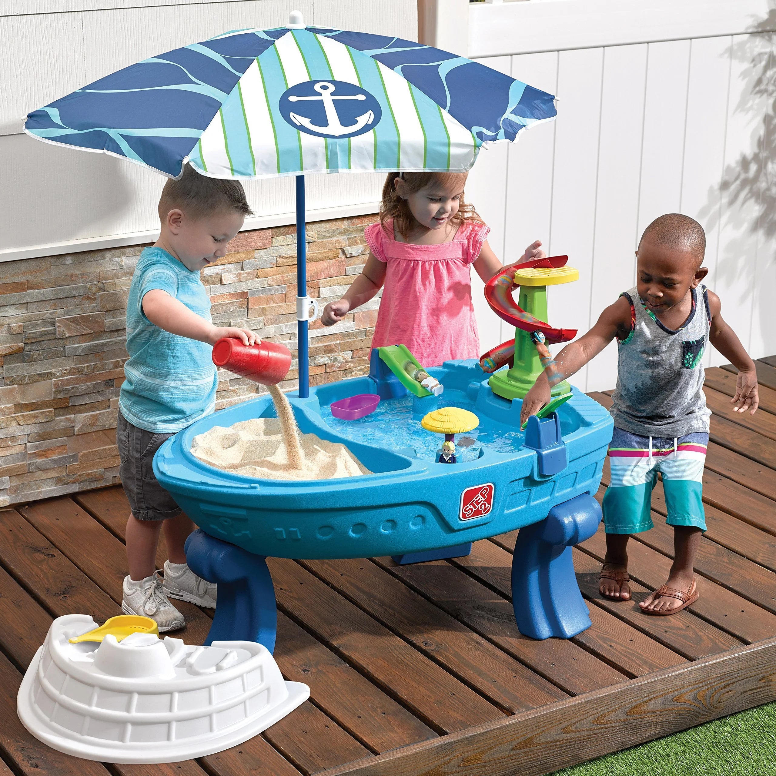 Sand & Water Play Table with Umbrella B553