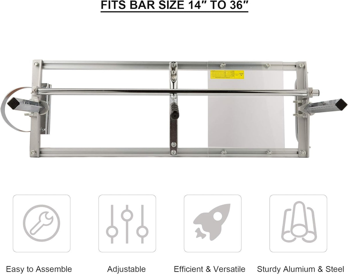 Portable Chainsaw Mill Aluminum Steel Guide Bar Wood Lumber Cutting Sawmill E999063