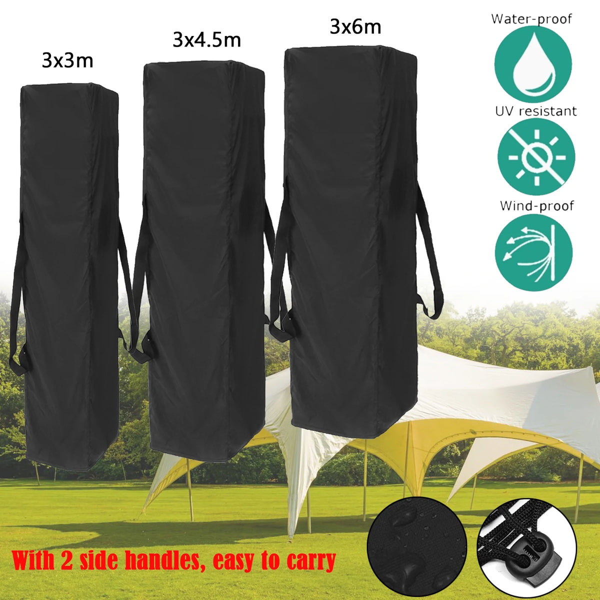 Waterproof Polyester Gazebo Marquee Garden With Carry Bag L784065