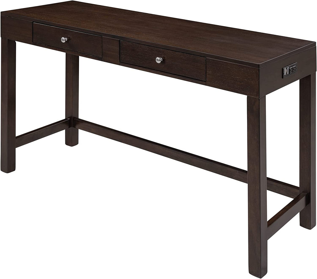 4-Piece Counter Height Dining Table Set with 3 PU Leather Padded Stools T72159