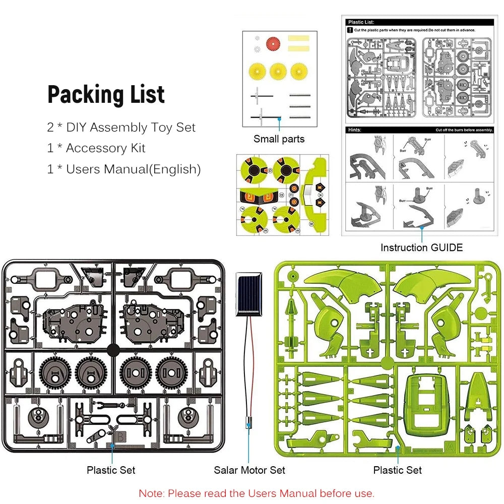 3 in 1 Solar Robot DIY STEM Science Toy Set P9473