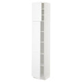 White High Cabinet with Shelves and 2 Doors E336004