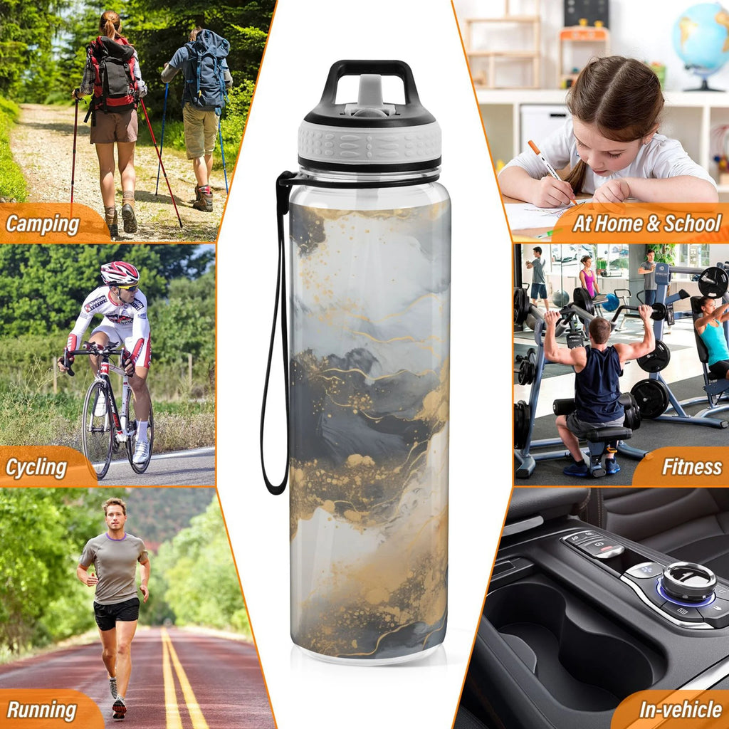 32oz Tritan Leakproof Water Bottle with Straw Q587