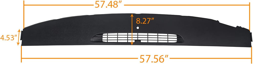 Molded Front Dash Defrost Vent Grille Cover D639