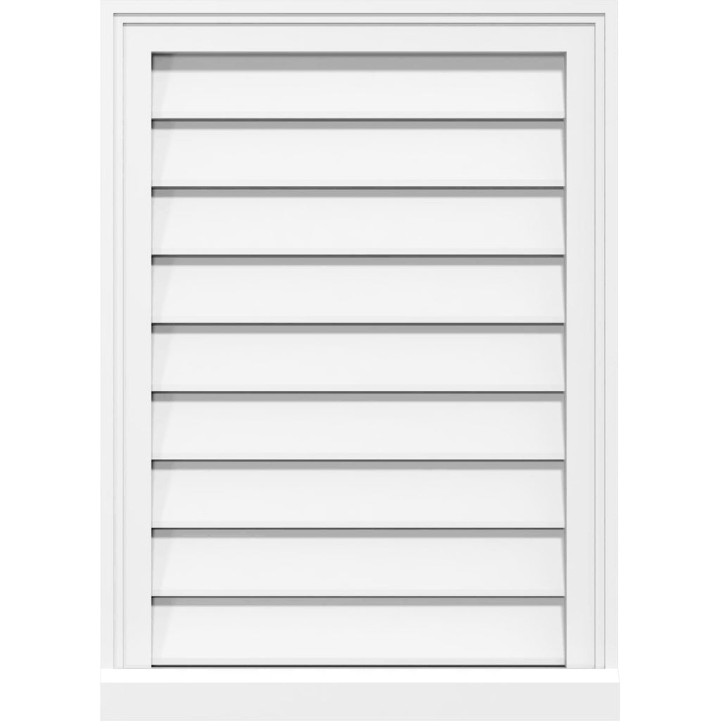PVC Gable Vent with Brickmould H857