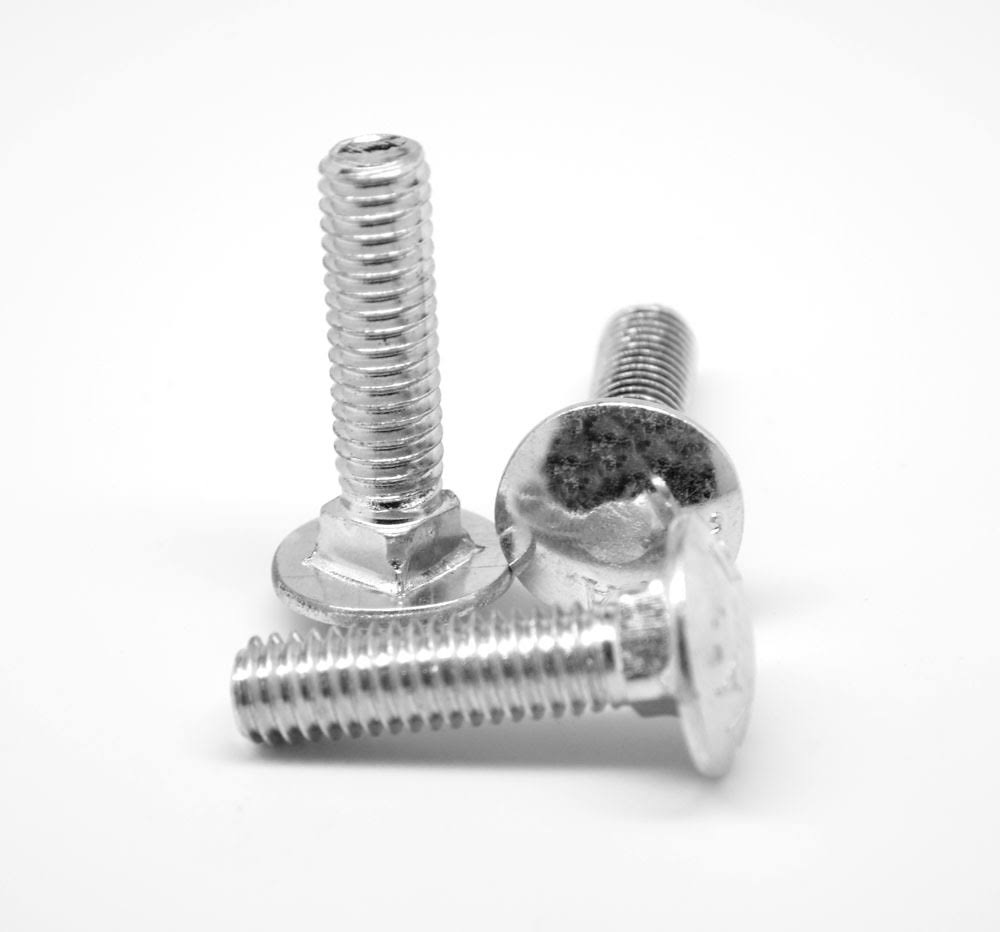 3/8x22-16 x 1x22 (FT) Coarse Thread Carriage Bolt Stainless Steel 316 Pk 100 F705