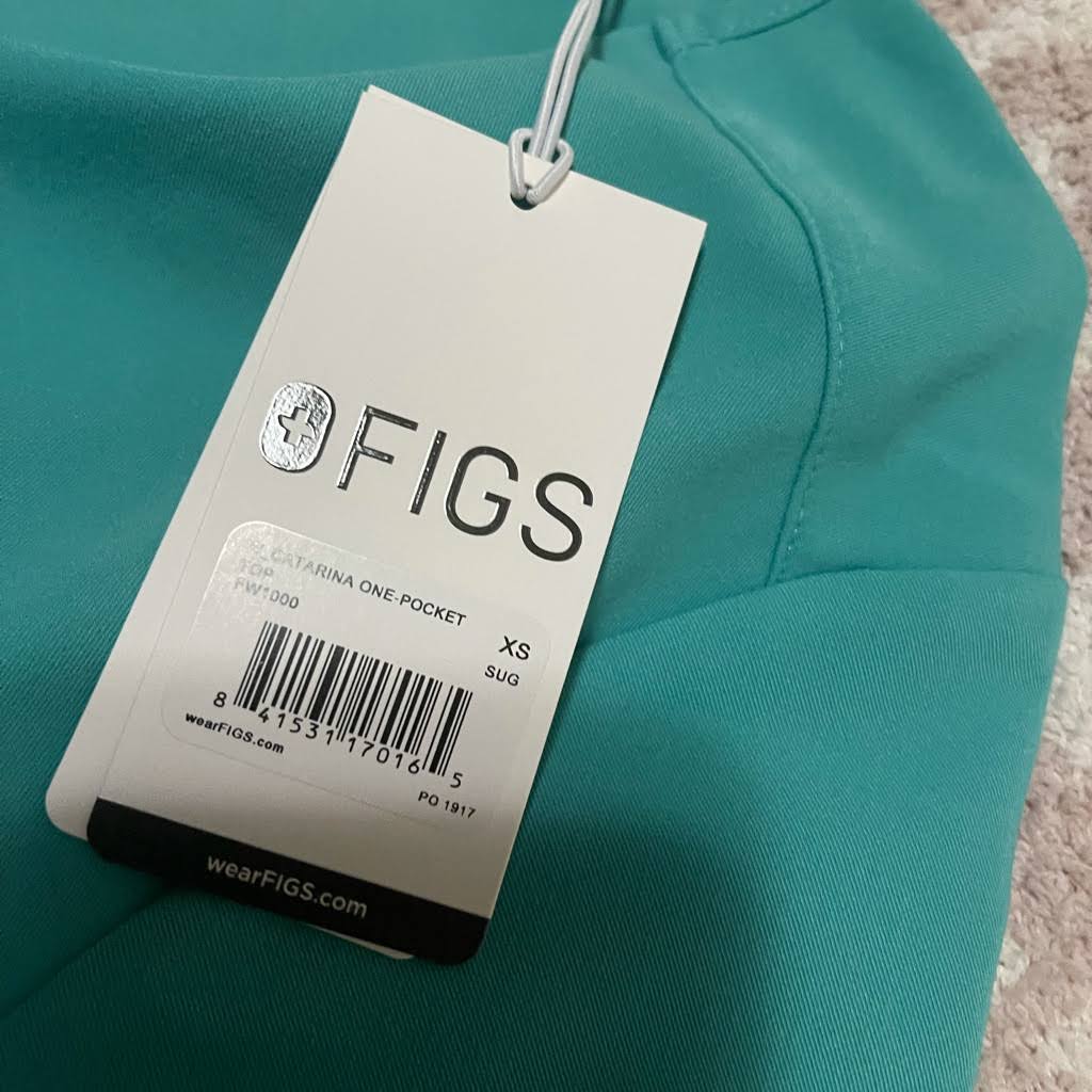 XS Surgical Green One Pocket Scrub Top D7340