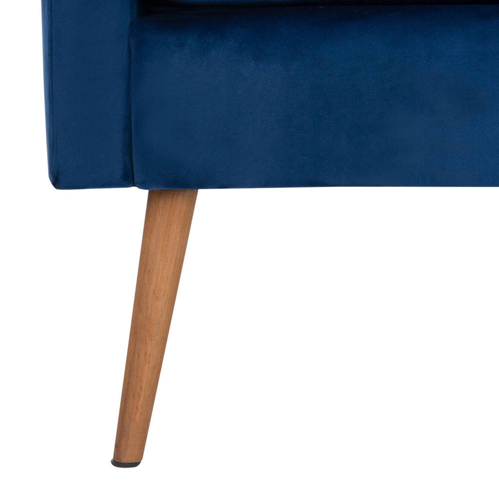 Navy Mid Century Arm Chair Z23893
