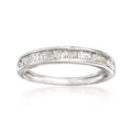 Baguette Diamond Ring in Sterling Silver T328