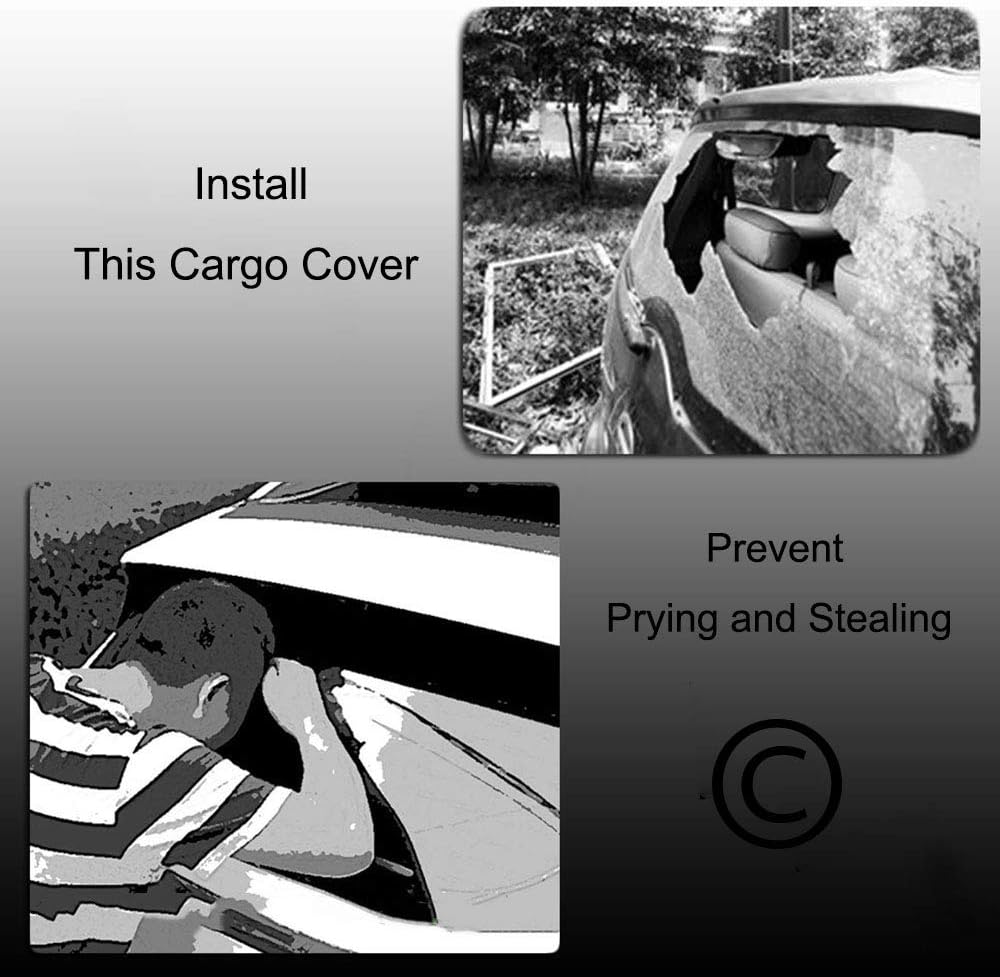 Retractable Cargo Cover Trunk Cover Black A41037