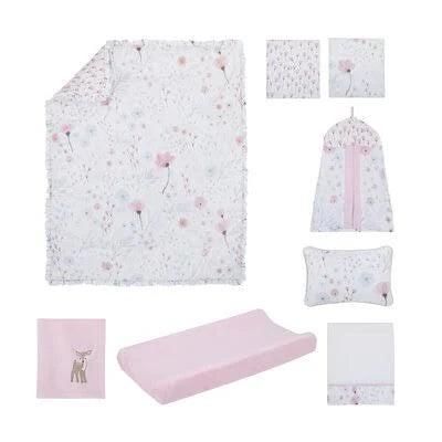8 Piece Crib Bedding Set B450
