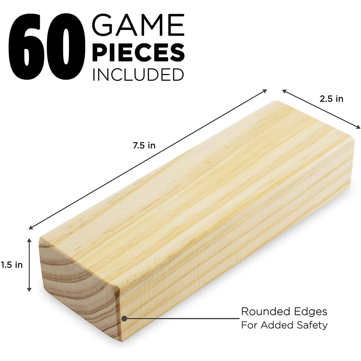 Solid Wood Giant Games with Carrying Case O58617