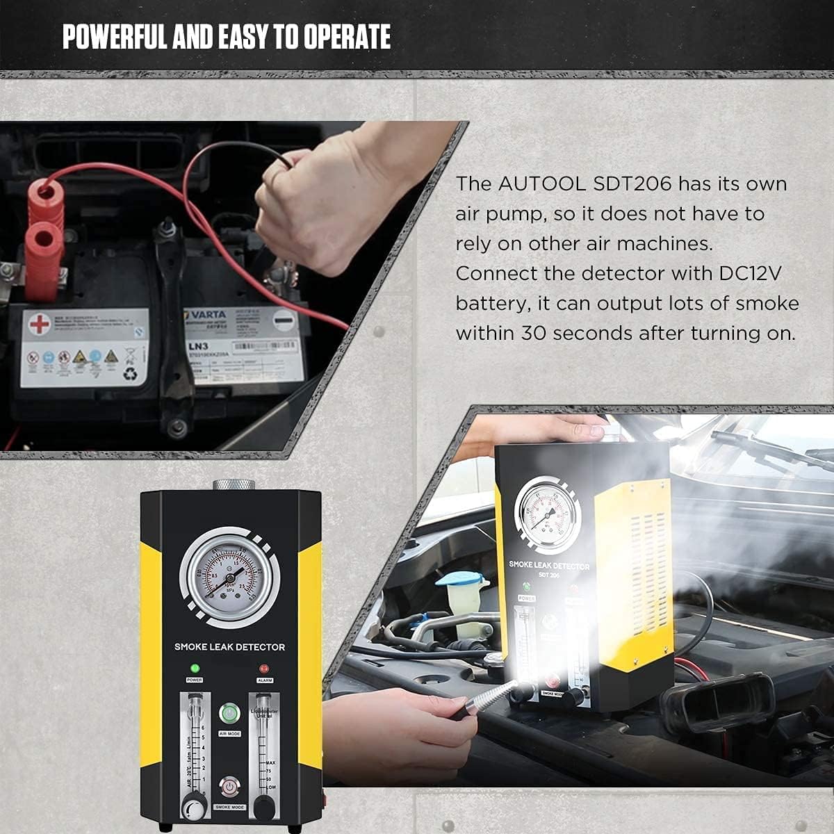 Car Smoke Machine EVAP Leak Tester with FlowMeter B497