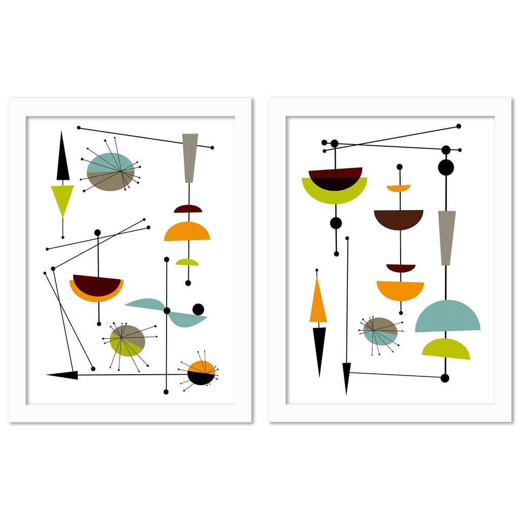 White Framed Print Set C221